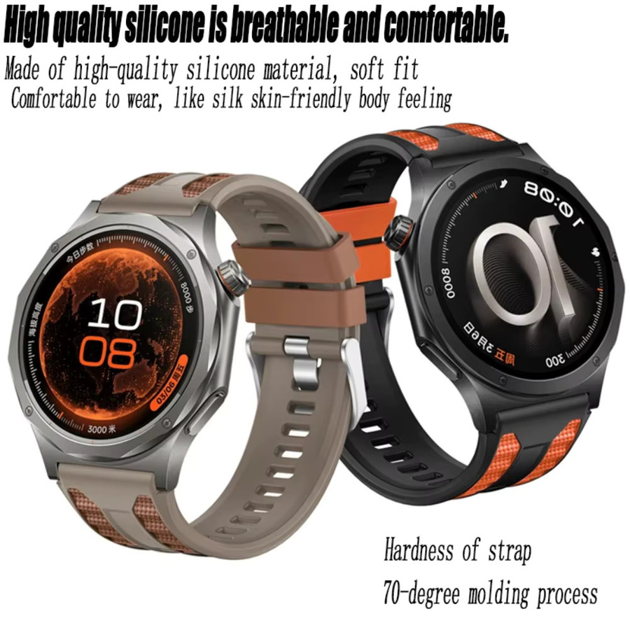 OPPO Uhrenarmband Silikon, zweifarbig, 22 mm, Unisex - Bild 2
