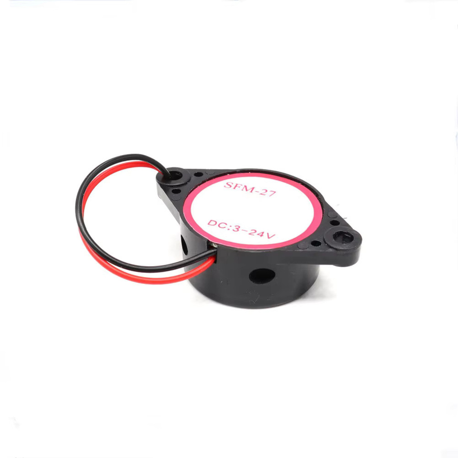 Elektronischer Alarm Summer mit 100dB in Schwarz für DC3V-24V, kontinuierlicher Beep-Ton für Arduino und Fahrzeuge - Bild 2