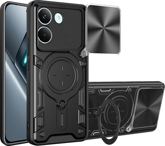 Techsuit CamGuard Pro Schutzhülle für Xiaomi Poco X8 Pro in Schwarz - Bild 1