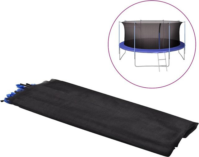 Sicherheitsnetz für runde Trampoline von VD Home Furnishing, Farbe: Schwarz, Durchmesser: 4,57 m - Bild 1