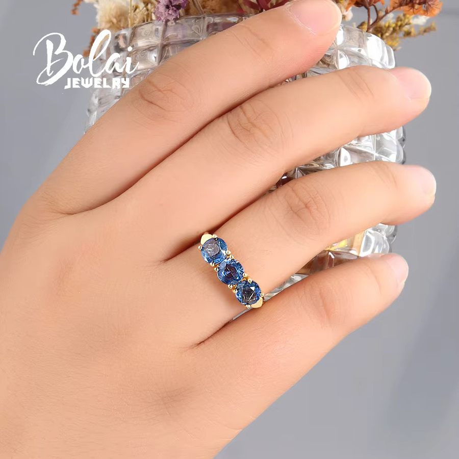 bolaijewelry Damenring 925 Silber, Kyanit-Edelstein - Bild 2
