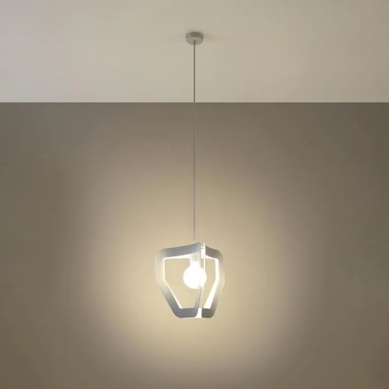 Sollux Pendelleuchte Tres in Weiß aus Metall, E27, Durchmesser: 33 cm - Bild 6