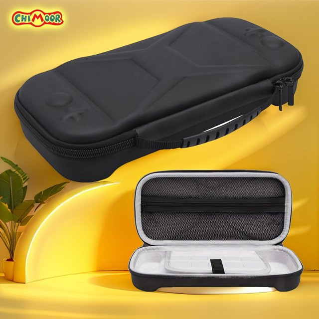 HUASUNWAY Reise-Tragetasche für Switch 2 in Schwarz mit 10 Spielkartenfächern - Bild 1