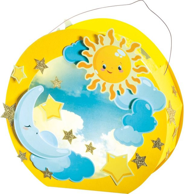 folia Laternen Bastelset Sonne, Mond und Sterne - Bild 1