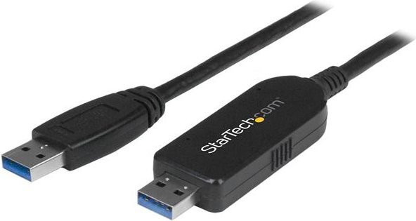StarTech.com USB 3.0 Datenübertragungskabel für Mac und Windows, SuperSpeed USB 3.0 Linkkabel, Schwarz (USB3LINK) - Bild 1