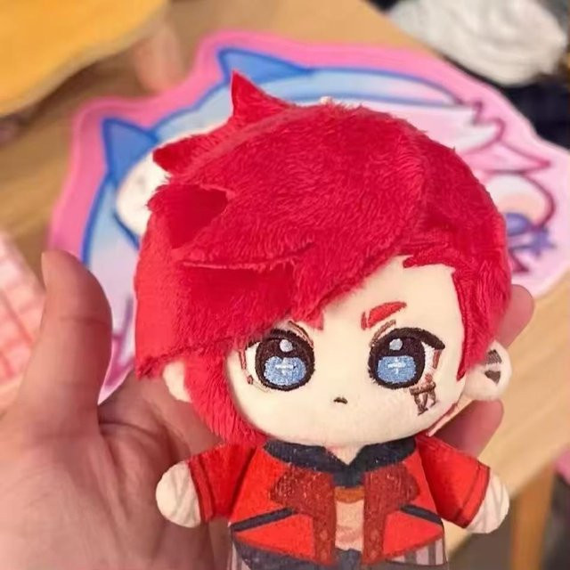 Yiran toy Arcane Vi Caitlyn Baumwoll-Plüschpuppe, Anime-Figur, 10 cm, ab 14 Jahren - Bild 1