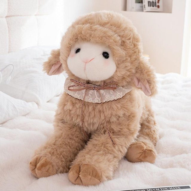 Yiran Health & Beauty Lamm Schaf Puppe Plüschtier, 24cm, ab 14 Jahre - Bild 1