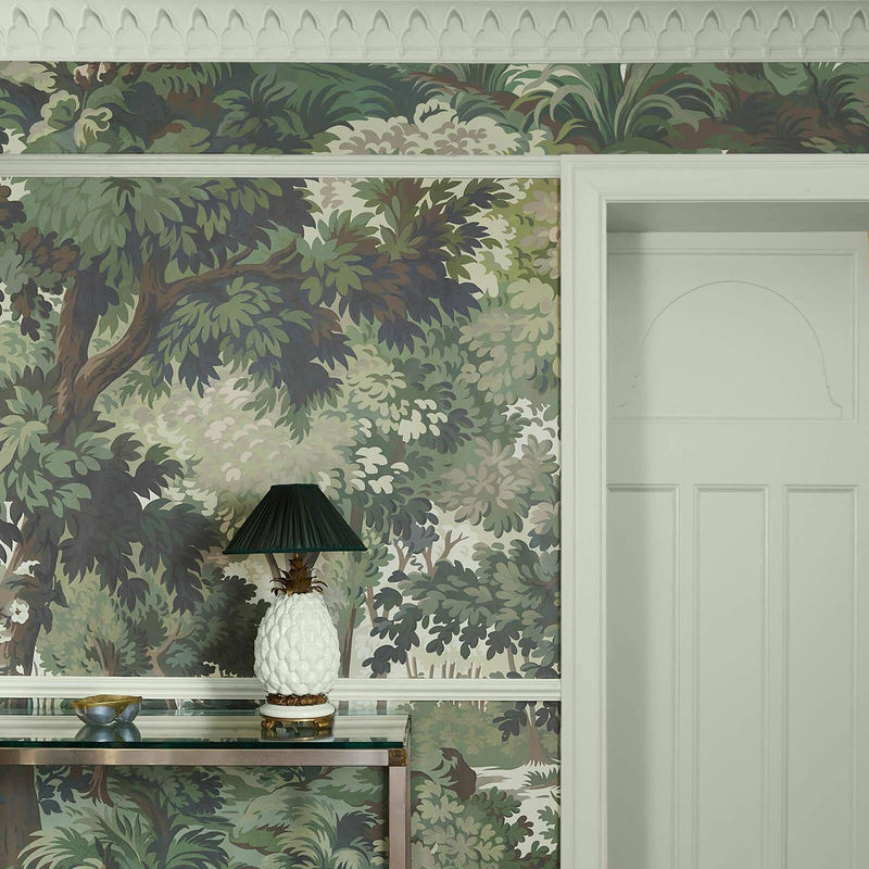 House of Hackney Tapete Arborea Verde A Wandbild mit botanischem Floral-Design im Art Nouveau Stil - Bild 2