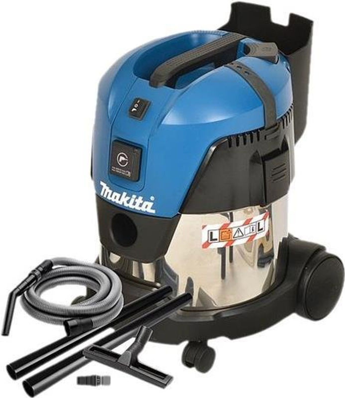 Makita Nass-/Trockensauger VC2012L in Blau aus Edelstahl mit 20 l Behältervolumen - Bild 3
