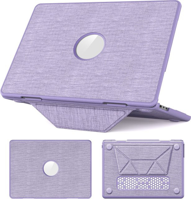 SZEGYCHX Neo Stoff Business Laptop-Tasche mit Ständer für MacBook Pro 14 M5, MacBook Pro 16 M4 sowie MacBook Air 13 und 15 M3 M2 in Pink oder Purple - Bild 1