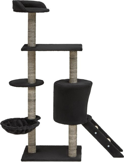 Mömax Kratzbaum Cookie Schwarz mit Höhle, Hängematte und integriertem Spielzeug - Bild 1