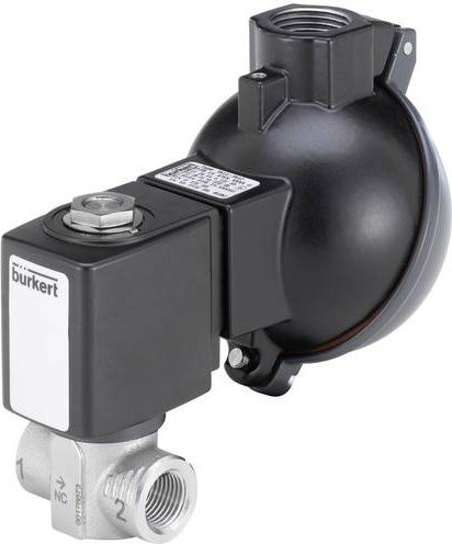 Bürkert Kolbenventil 380806 6240 Servogesteuert 24V G 1/4 Nennweite 6mm Schwarz - Bild 1