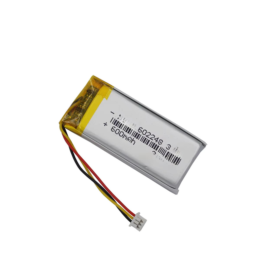 XINJ Lithium-Ionen-Akku 3,7 V 600 mAh mit NTC-Thermistor und 3-Pin JST-Stecker in Silber für GPS und Babykameras - Bild 1