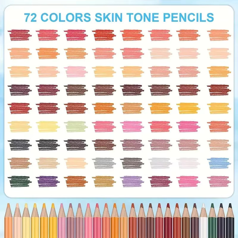 Brutfuner Buntstift-Set Porträtfarben Multicolour mit 72 Stiften für hochwertige Misch- und Schichteffekte - Bild 3