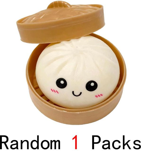 Yiran toy 1 Weißer Dumpling Cha Siu Bao Knetbälle Stressbälle - Bild 1