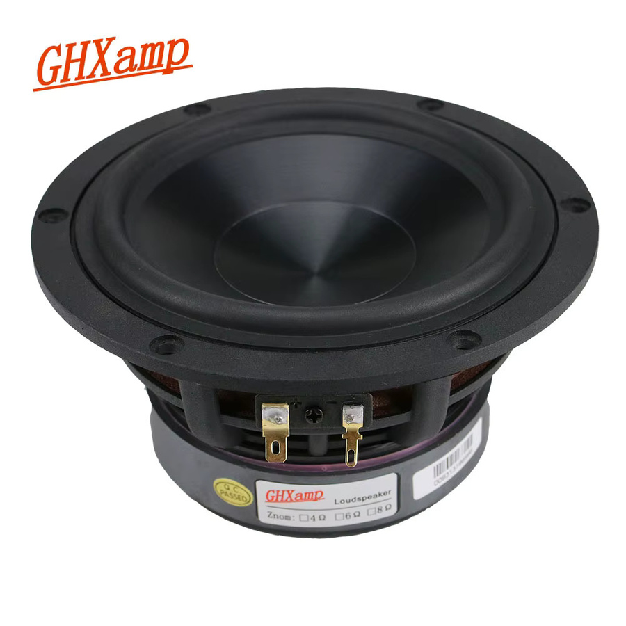 Ghxamp 5,25 Zoll Bass Lautsprecher 60W Tieftöner Einheit in Schwarz mit Aluminium-Keramik-Diamant-Guss für HiFi Heimkino - Bild 2