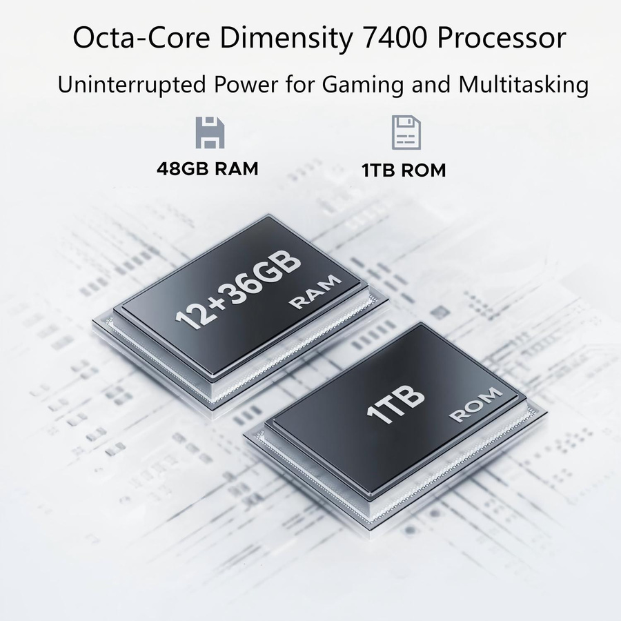 DOOGEE S200 Ultra 5G Smartphone mit 48GB RAM, 1TB Speicher, 6,72 Zoll Display und 11000mAh Akku in Gelb - Bild 2