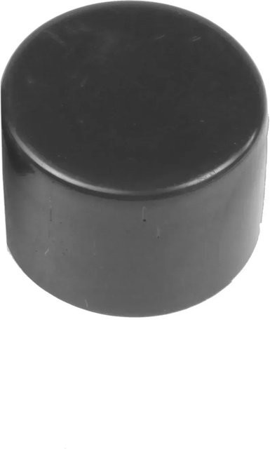 Floraworld Pfostenkappe rund aus Kunststoff in Anthrazit, B/H/T: 4 x 4 x 4 cm - Bild 1