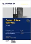 Soennecken Ordnerrückenetikett schmal/kurz in Weiß für universelle Ablage aus Papier - Bild 1