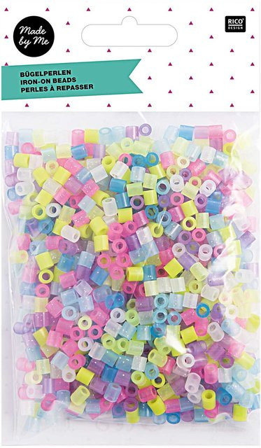 Rico Design Bügelperlen Glitter bunt gemischt - Bild 1