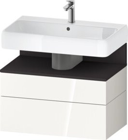 Duravit Waschtischunterschrank Qatego Wandhängend in Grau und Weiß, B/T/H: 79 x 47 x 59 cm - Bild 1