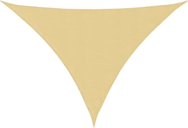 Furnicato Sonnensegel Dreieck aus Polyester Oxford in Sandfarbe, B x H x T: 400 x 580 x 260 cm - Bild 1