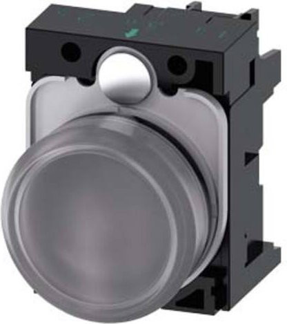 Siemens Leuchtmelder 3SU1103-6AA70-1AA0 in Grau und Transparent aus Kunststoff - Bild 1