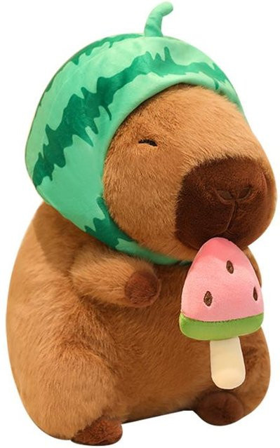 Yiran Health & Beauty Capybara Plüschtier, Wassermelone, 35cm - Bild 1