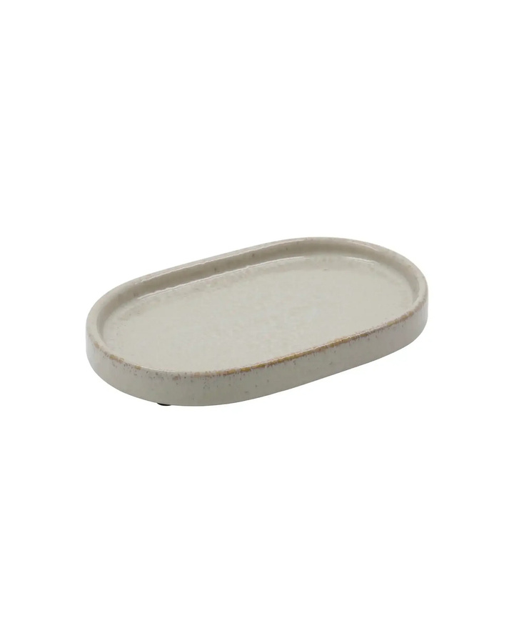 Meraki Blatt Datura Schale aus Steingut in Shellish Grey, Durchmesser: 20 cm - Bild 1