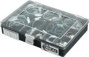 IDEAL-Schlemper Schlauchschellen-Set W5 9mm in Silber - Bild 1