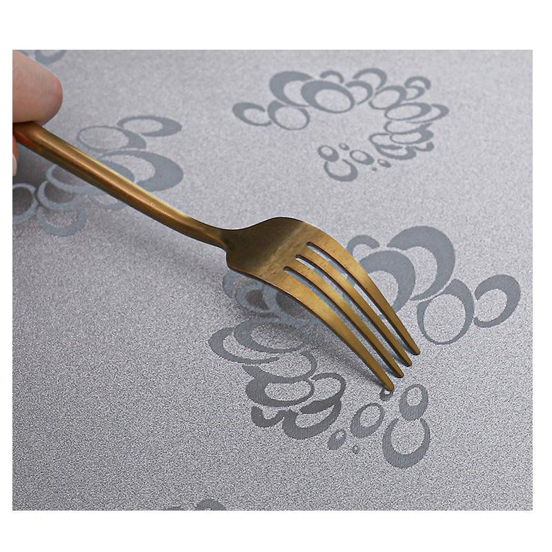 Runde Tischdecke von A Family Of Home Textiles aus PVC, wasserabweisend und waschbar, gestreift, Durchmesser: 200 cm - Bild 2