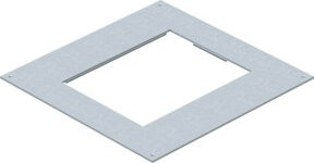 OBO Bettermann Montagedeckel 350-2/3 für GES6 DUG 350-3 6 in Silber - Bild 1