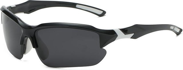 Gotosee Sportsonnenbrille, weiß, Vollrand, Kunststoff, polarisiert - Bild 1