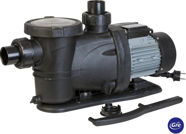 Gre Selbstansaugende Pool-Filterpumpe für Sandfilteranlagen, 3/4 PS, Schwarz, Ø 50 mm, bis 17 m³/h - Bild 1