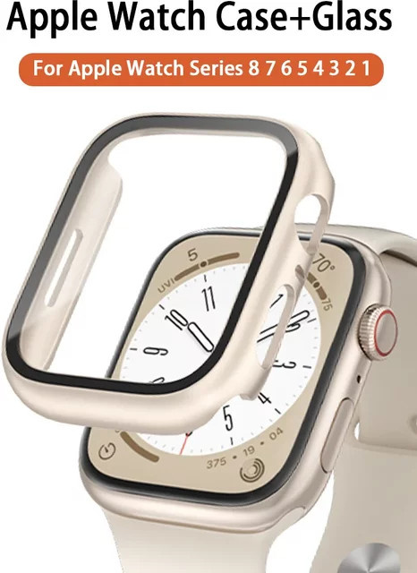 Hiyii Smartwatch Zubehör, Glasgehäuse für Apple Watch, PC - Bild 1