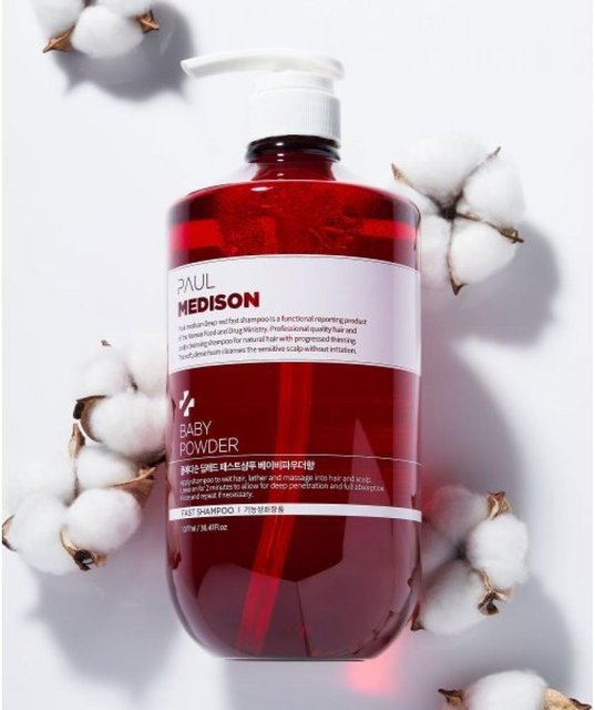 Paulmedison Fast Shampoo Babypuderduft, 1077 ml, mit Kollagen - Bild 1