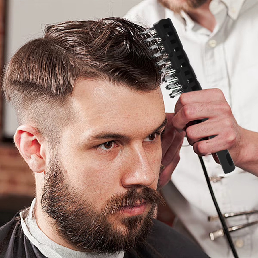 BARBERTOP Haarfärbepinsel mit Fischgrätenform-Kamm, Unisex - Bild 3