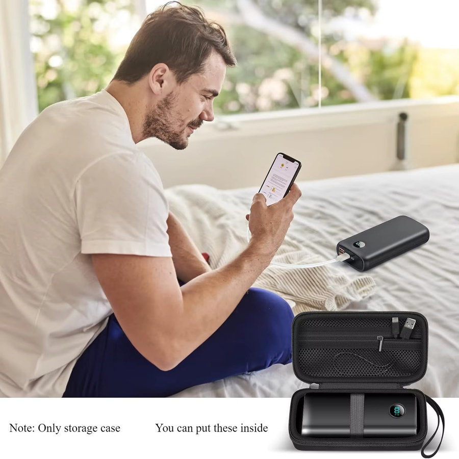 Schutzhülle für tragbare Powerbank von Kasfoti in Schwarz - Bild 6