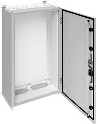 Hager Schrank aus Stahl in Lichtgrau (RAL 7035), B/H/T: 55 cm x 110 cm x 27,5 cm - Bild 1