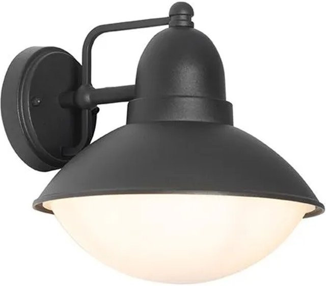 QAZQA Marcel Moderne LED Außenwandleuchte Schwarz IP44 mit Fernbedienung und RGB-Funktion - Bild 1