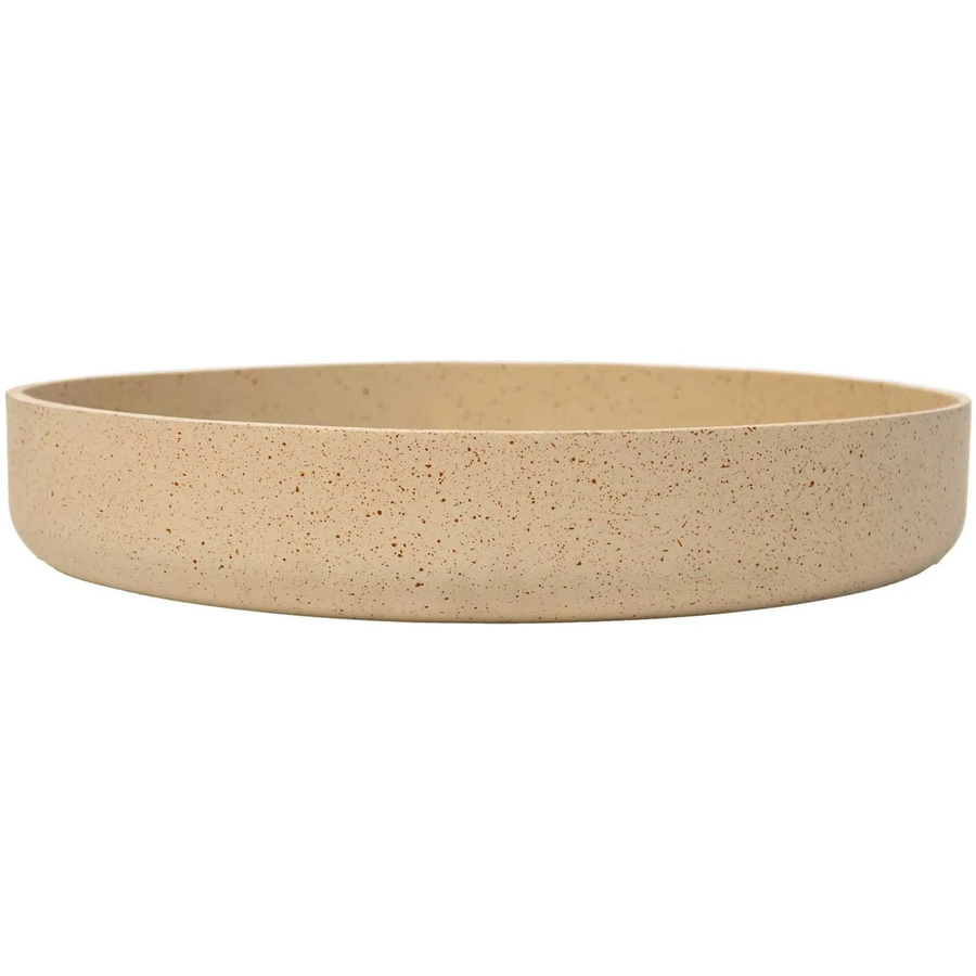Vivanno Pflanzschale Oryven aus Fiberglas in Beige, rund, B/T/H: 34 x 34 x 6 cm - Bild 2