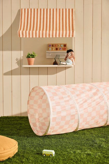 Kids Concept Spieltunnel Karo apricot - Bild 1