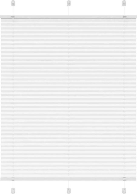 vidaXL Plissee Weiß semi-transparent aus Polyester B: 105 cm, H: 150 cm - Bild 1