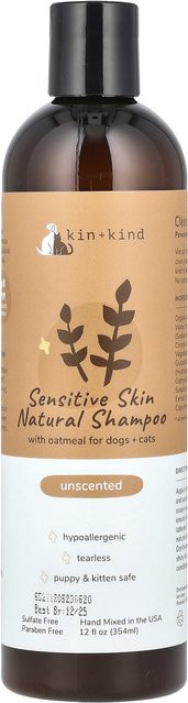 Kin+Kind Shampoo für empfindliche Haut, Hunde und Katzen, 354 ml - Bild 1