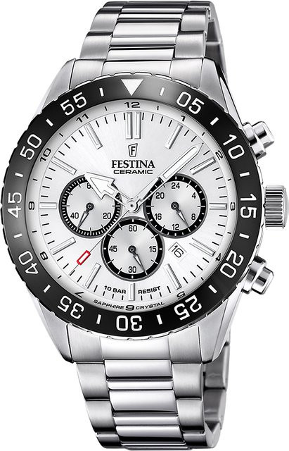 Festina Chronograph, Quarz, Keramik, Edelstahl, 44 mm, Herren - Bild 1