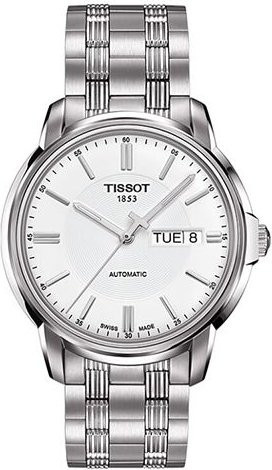 Tissot Armbanduhr Automatik, Edelstahl, Weiß, Herren - Bild 1
