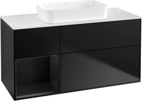V&B Waschtischunterschrank Finion in Blau lackiert, B/T: 120 x 60 cm - Bild 1