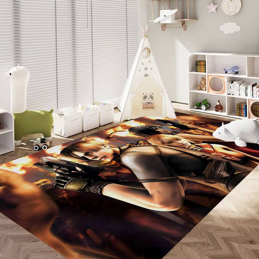 Resident Evil Bodenteppich im nordischen Stil von Potdemiel für Wohnzimmer, Schlafzimmer und Badezimmer - Bild 2