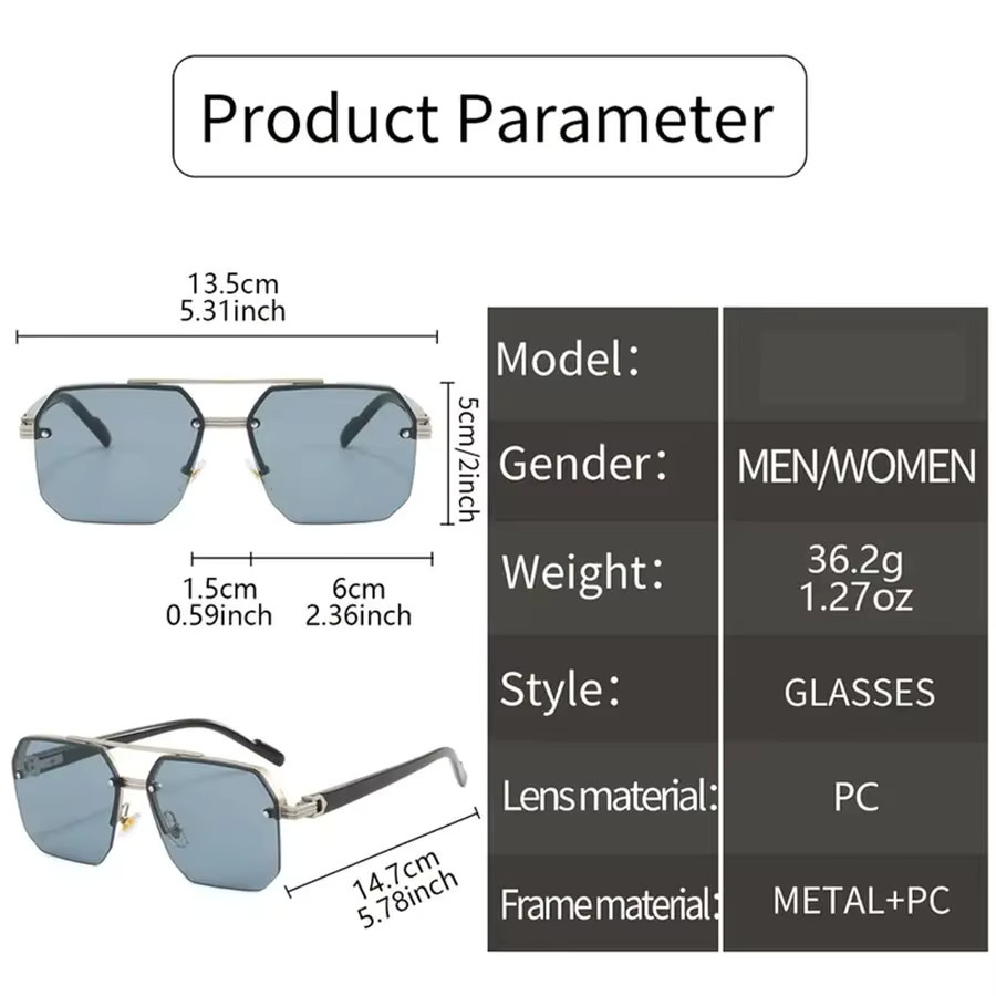 Hindfield Sonnenbrille Square, Unisex, black - Bild 2
