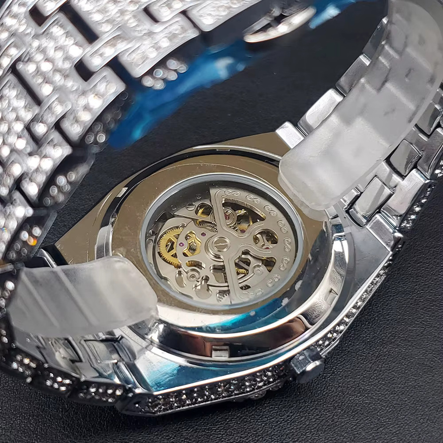 UNIGUET Armbanduhr Automatik, Edelstahl, Diamant, Herren - Bild 3